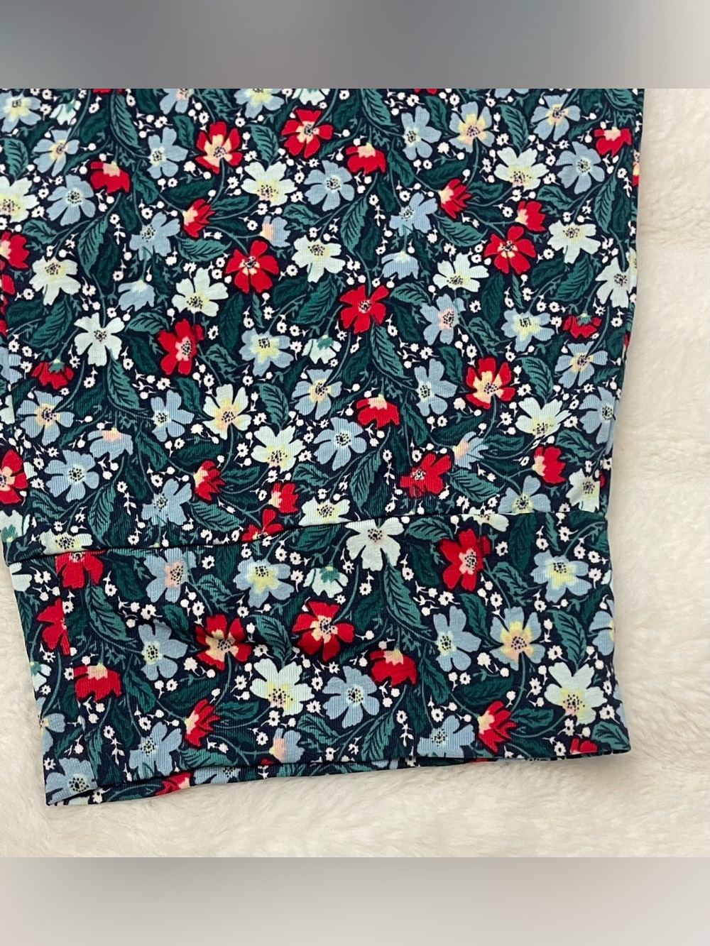 State Of Day Printed Jogger Pajama Pant Green Floral 3XL - Picture 6 of 10